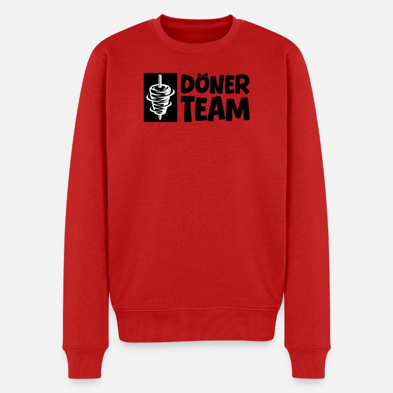 Döner Team - Männer Premium Bio Pullover - Rot