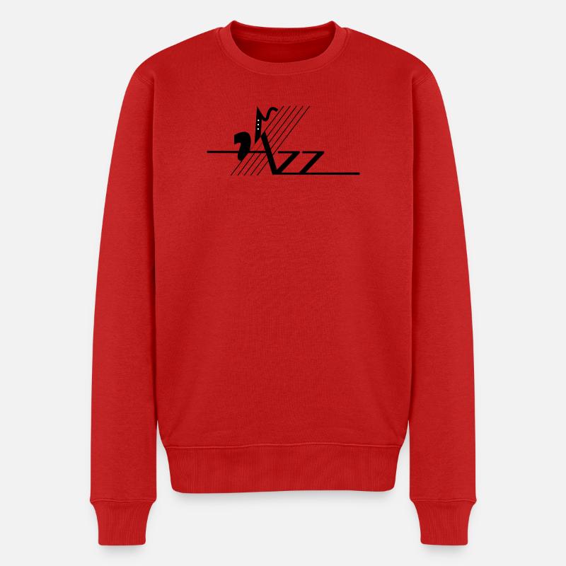 Jazz - Männer Premium Bio Pullover - Rot