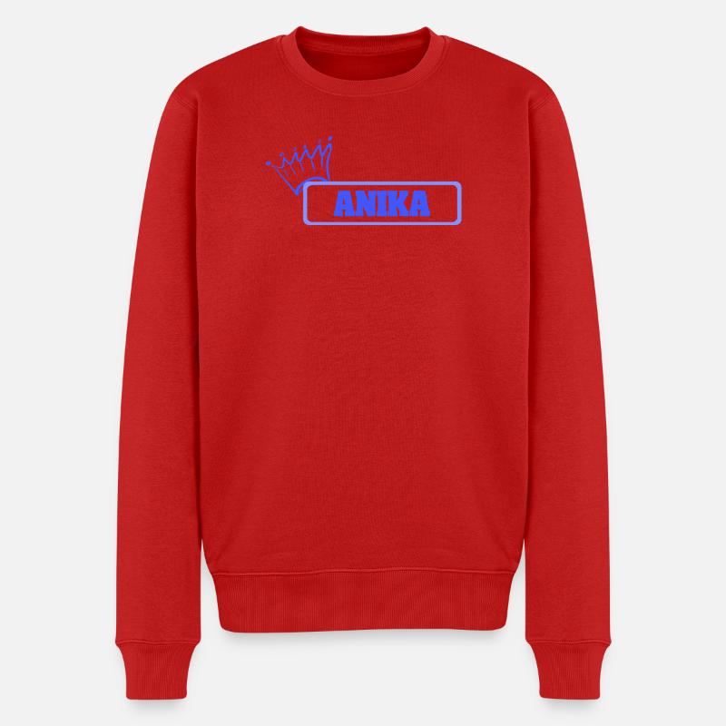 Tochter Anika - Männer Premium Bio Pullover - Rot