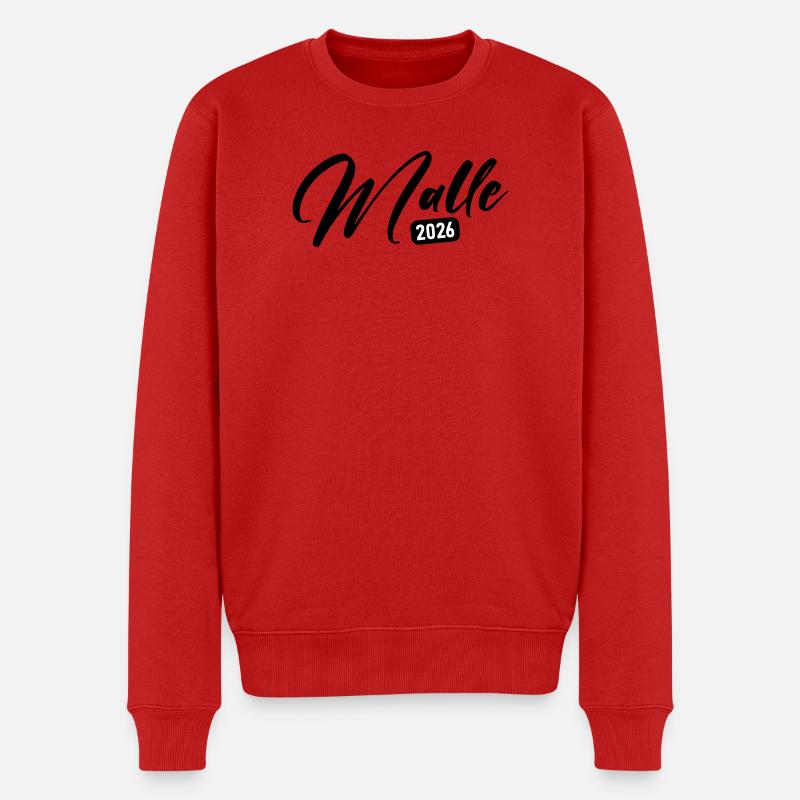 Malle 2026 - Männer Premium Bio Pullover - Rot