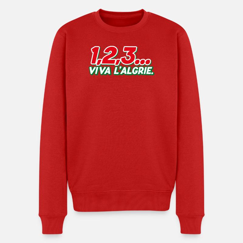 123 viva l'Algérie - Pull Premium bio Homme - rouge
