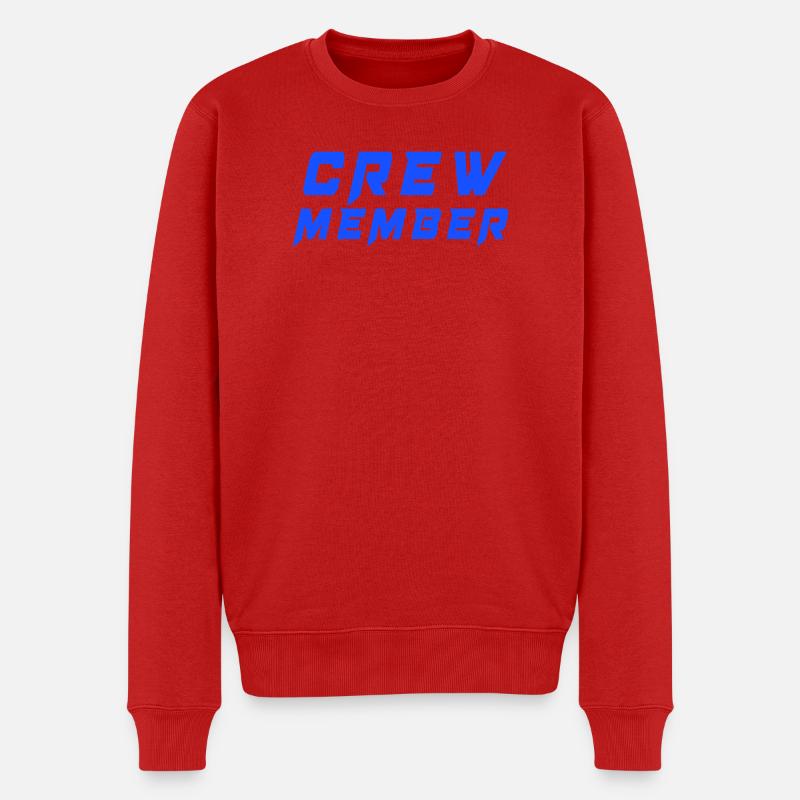 Crew mitglied  - Männer Premium Bio Pullover - Rot