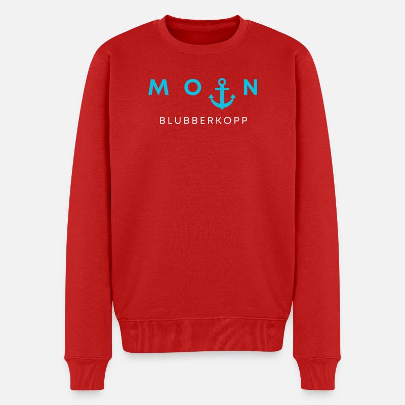 Mondanker Design - Männer Premium Bio Pullover - Rot