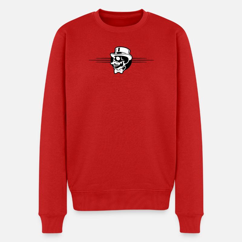 Bräutigam Skelett - Männer Premium Bio Pullover - Rot
