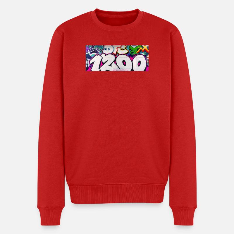 1200 GRAVITÉ EDIT_1 - Pull Premium bio Homme - rouge
