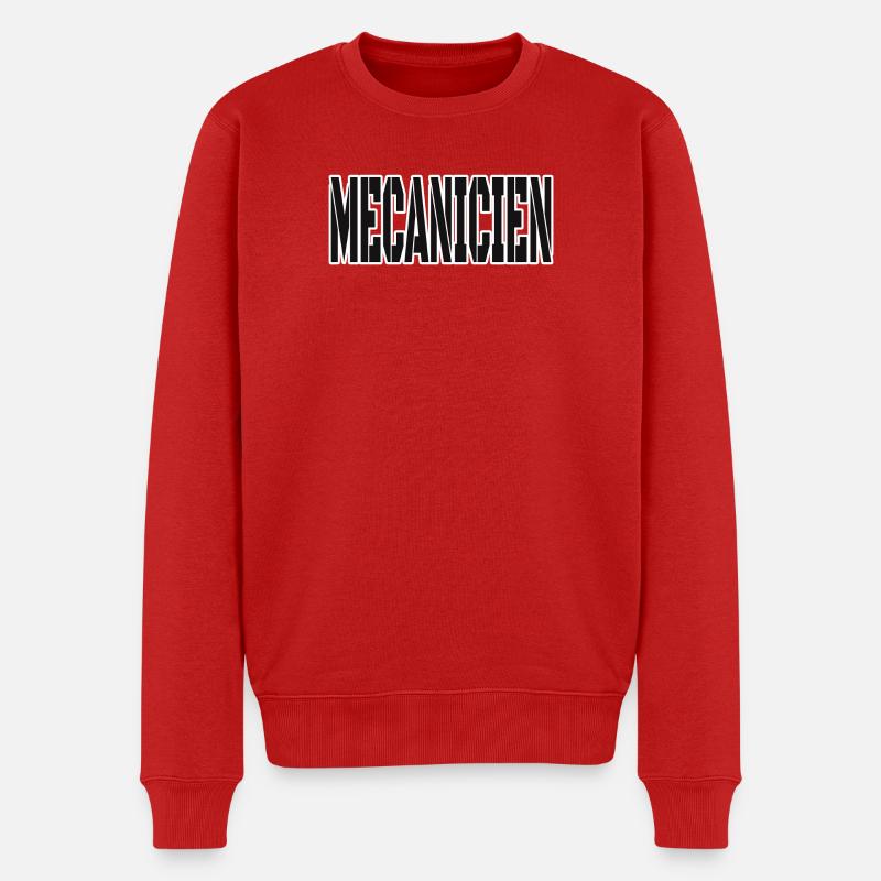 CADEAU POUR MECANICIEN - Pull Premium bio Homme - rouge