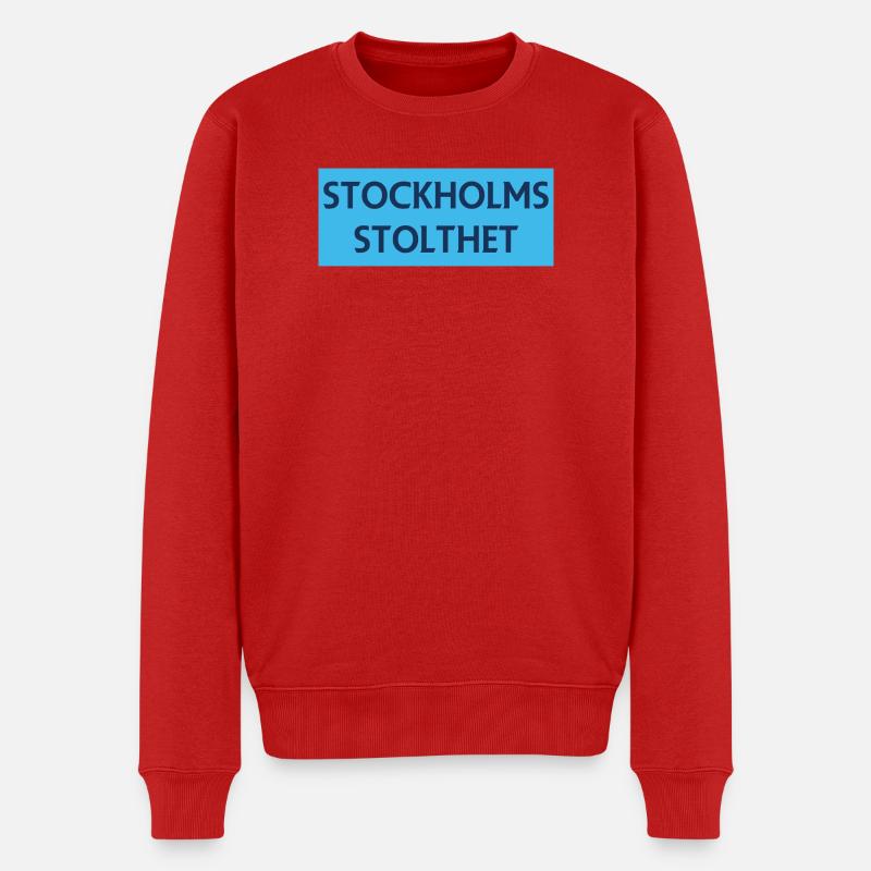 Fierté de Stockholm - Pull Premium bio Homme - rouge