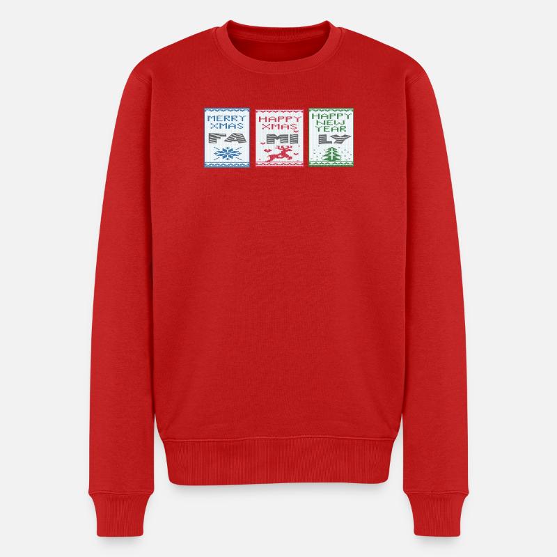 Joyeux Noël - Pull Premium bio Homme - rouge