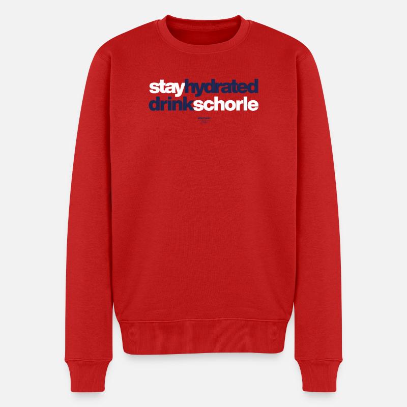 Restez hydraté, boissons spritzer - Pull Premium bio Homme - rouge
