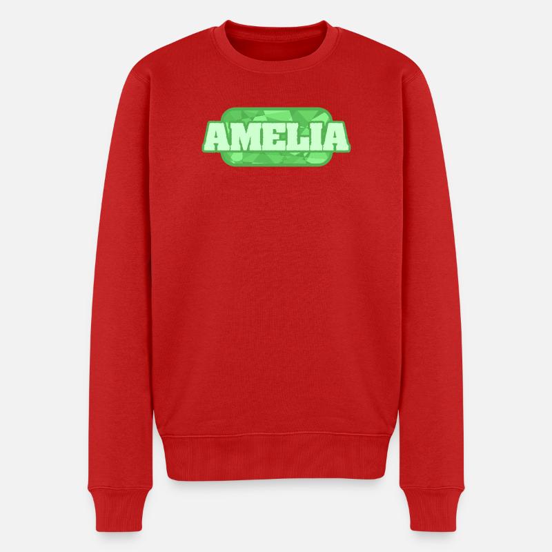 Amelia als Bio - Männer Premium Bio Pullover - Rot