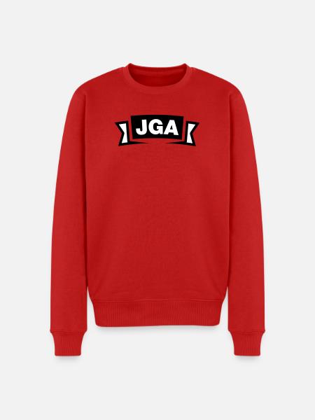 Bachelor Party Emblem / Logo - Men's Premium Organic Jumper - red