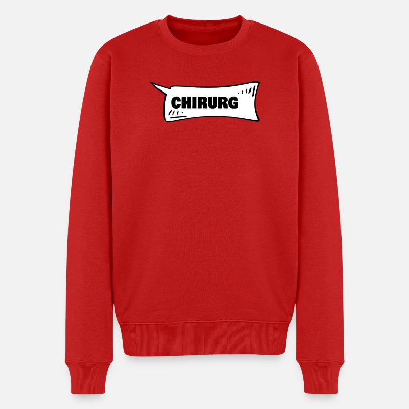 Geschenk für Chirurg - Männer Premium Bio Pullover - Rot