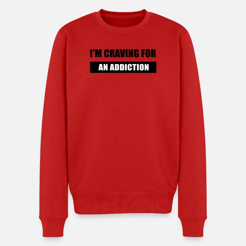 J’ai envie d’une addiction - Pull Premium bio Homme - rouge