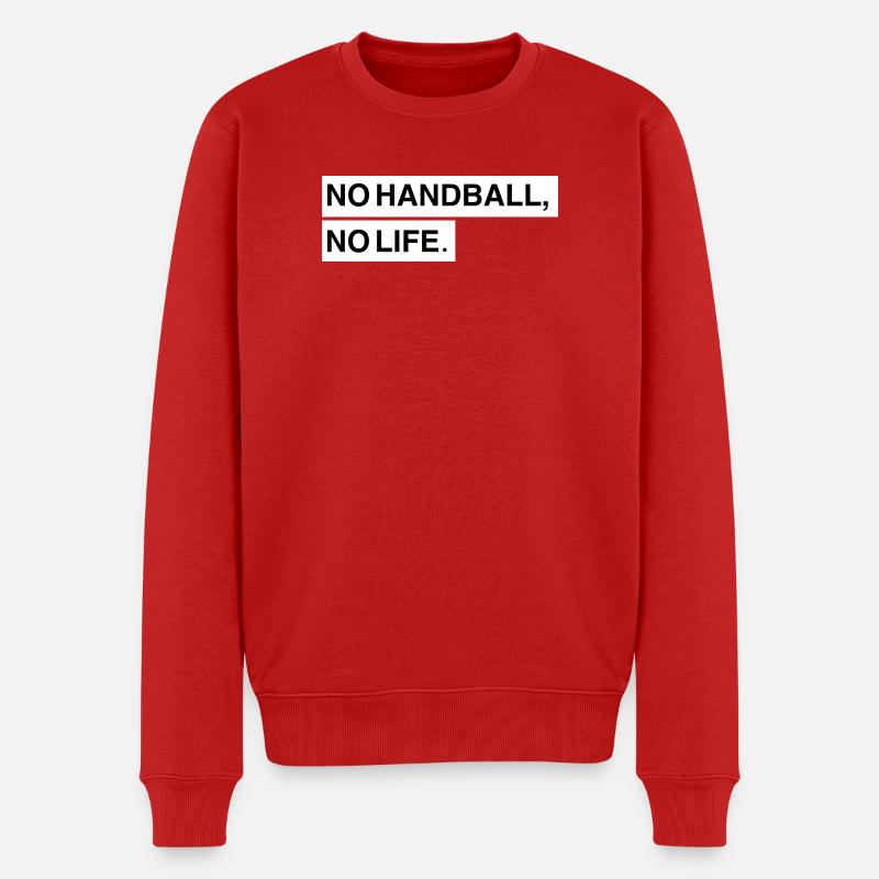 Pas de handball, pas de vie - Pull Premium bio Homme - rouge