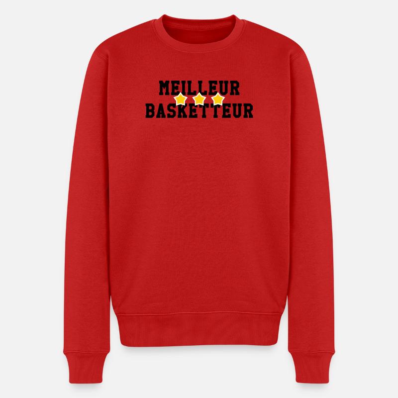 Bester Basketballspieler - Männer Premium Bio Pullover - Rot