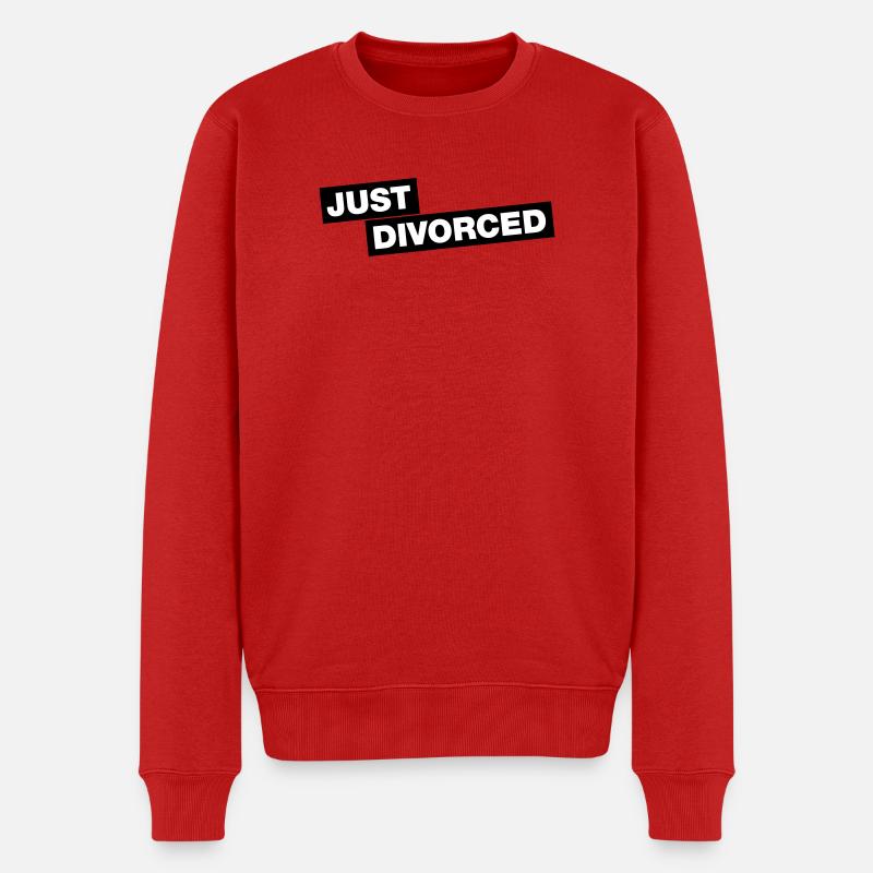 Just divorced - Männer Premium Bio Pullover - Rot