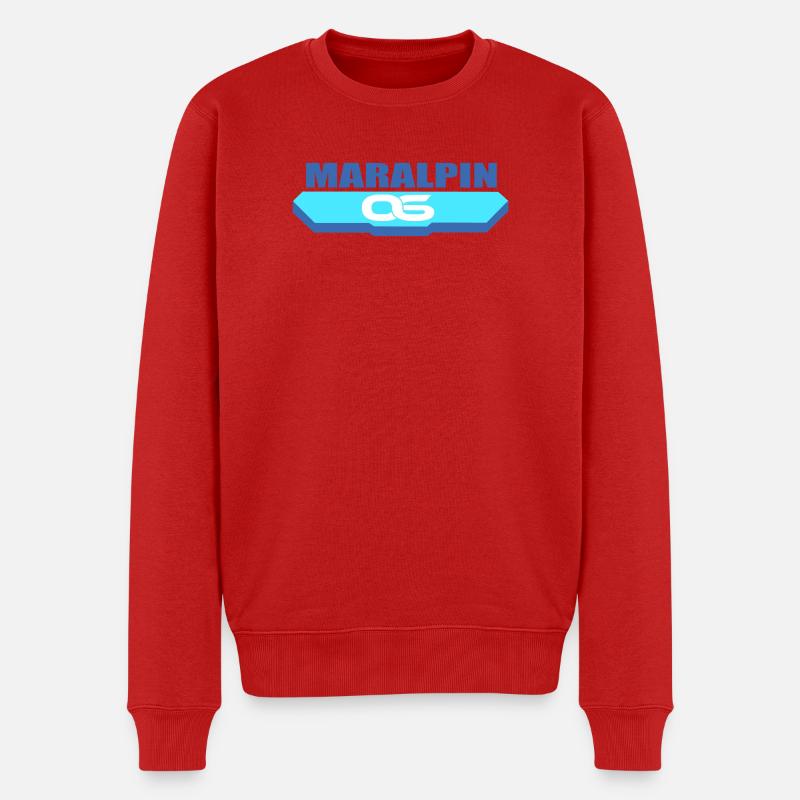 Maralpin-Logo - Männer Premium Bio Pullover - Rot