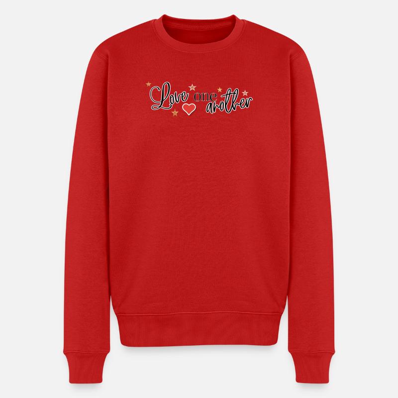 Aimer un autre cœur - Pull Premium bio Homme - rouge