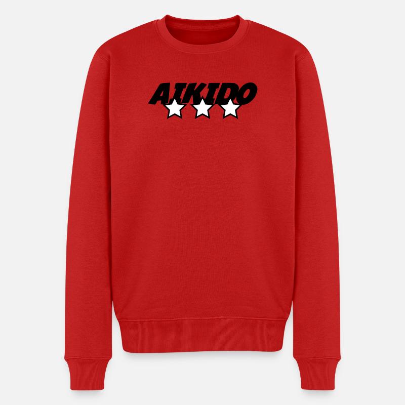 Aikido – Kampfsport – Aikido - Männer Premium Bio Pullover - Rot