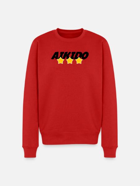 Aikido - Martial Art - Aikido - Men's Premium Organic Jumper - red