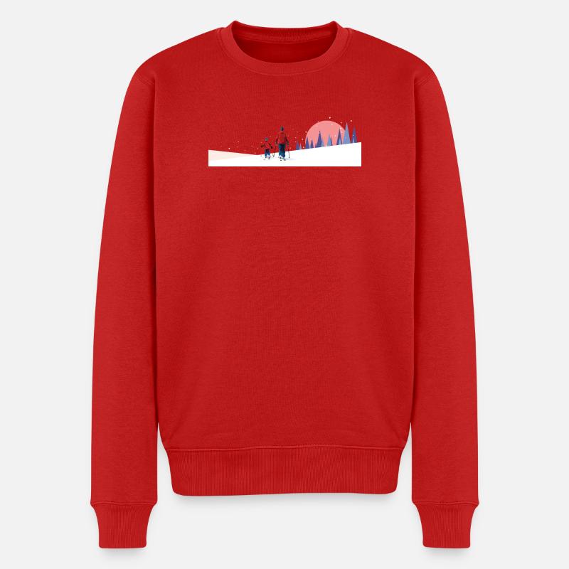 Équipe de ski de randonnée - Pull Premium bio Homme - rouge