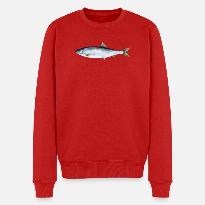 Hering - Männer Premium Bio Pullover - Rot