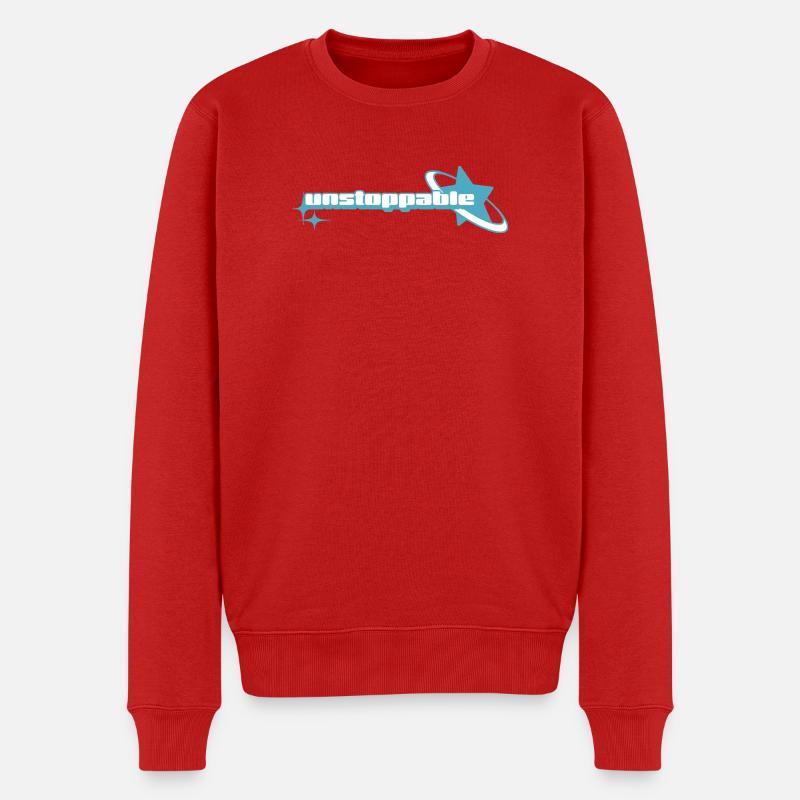 Cosmic Fancy Glow _ Unaufhaltsam - Männer Premium Bio Pullover - Rot