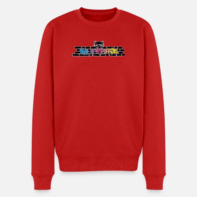 Keine Zukunft - Männer Premium Bio Pullover - Rot