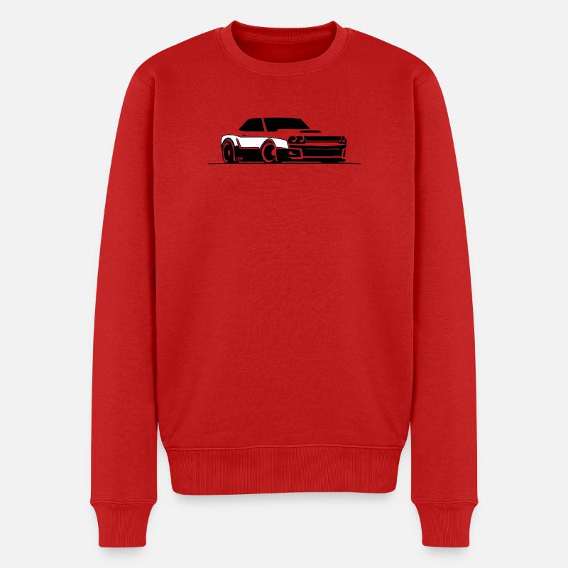 Challenger SRT Hellcat - Pull Premium bio Homme - rouge