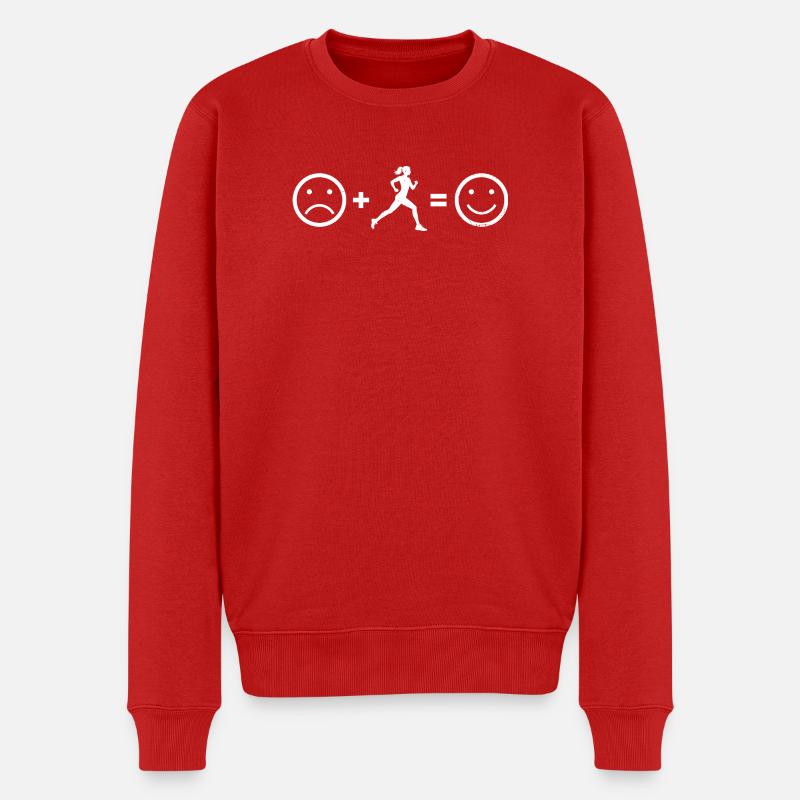 Geschenkidee für eine Running mit Running - Männer Premium Bio Pullover - Rot