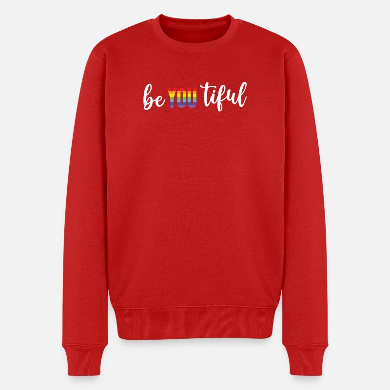 Pride Month LGBT - BeYOUTiful - Männer Premium Bio Pullover - Rot