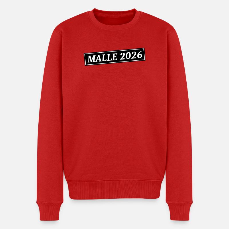 Malle 2026 - Männer Premium Bio Pullover - Rot