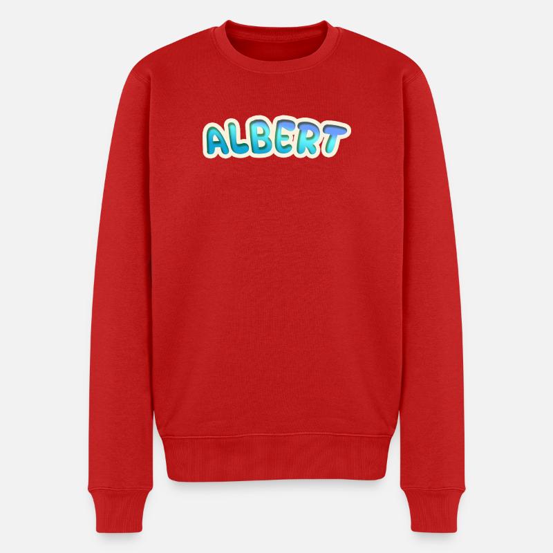 Albert en tant que profession - Pull Premium bio Homme - rouge