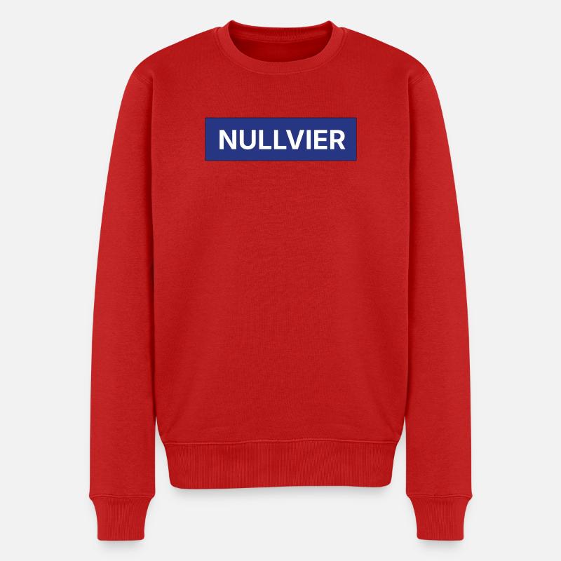 Logo de la boîte Nullvier - Pull Premium bio Homme - rouge