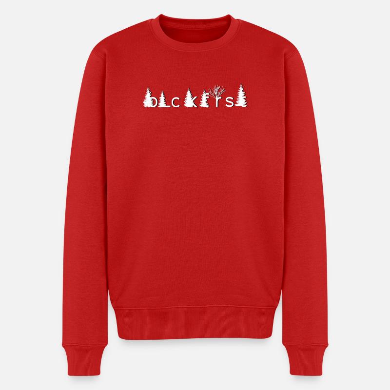 blckfrst white - Männer Premium Bio Pullover - Rot