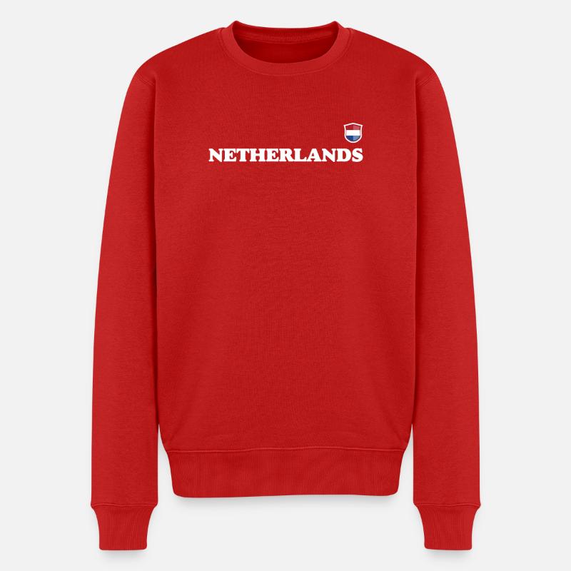 Pays-Bas - Pull Premium bio Homme - rouge