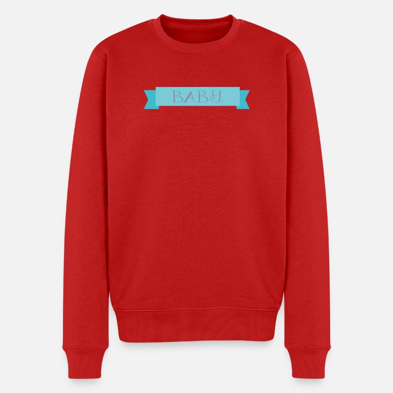 baby - Männer Premium Bio Pullover - Rot