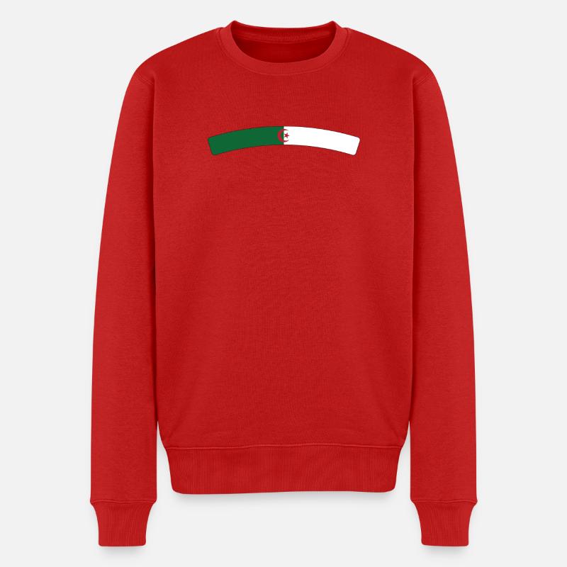 Drapeau Algérie - Pull Premium bio Homme - rouge