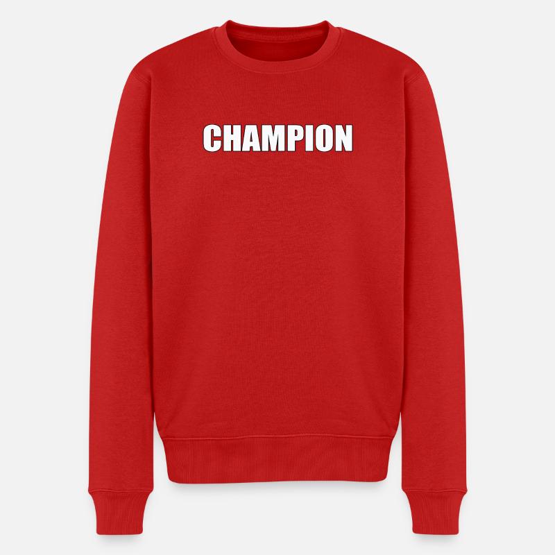 CHAMPION - Männer Premium Bio Pullover - Rot