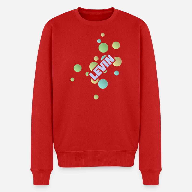 Levin als Student - Männer Premium Bio Pullover - Rot