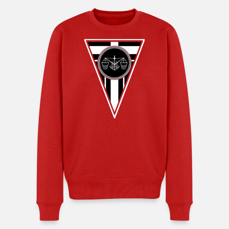 Cadeau cool. Frises de cutter - Pull Premium bio Homme - rouge