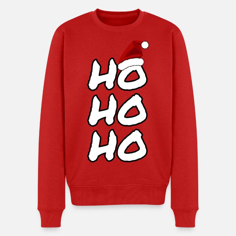 Frohes Fest - Männer Premium Bio Pullover - Rot