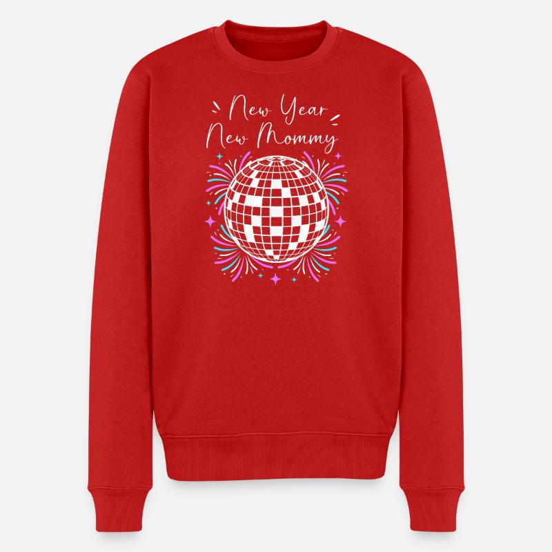Gender Reveal Silvester - Männer Premium Bio Pullover - Rot