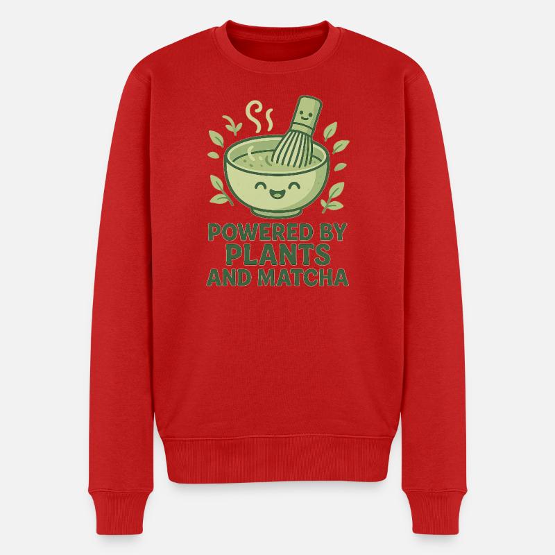 Énergie matcha provenant des centrales - Pull Premium bio Homme - rouge