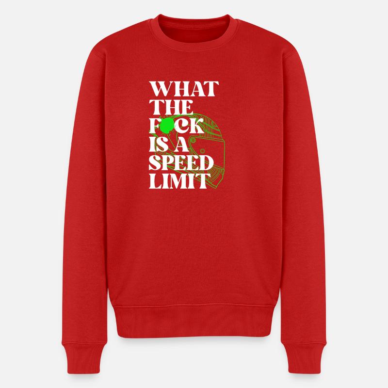 Auto - Männer Premium Bio Pullover - Rot
