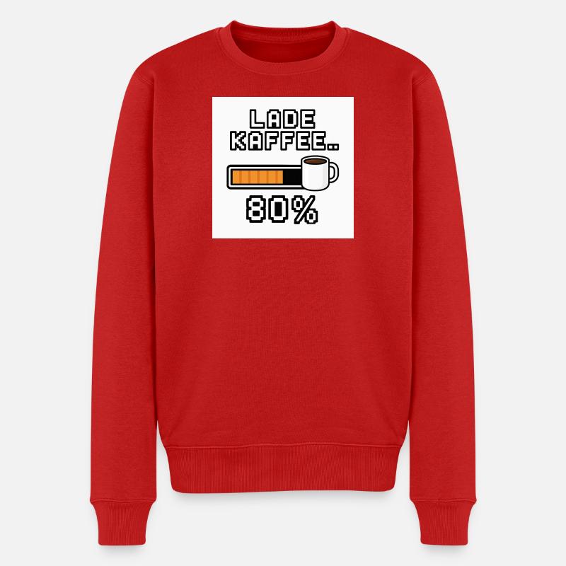 Charger le café 80 % - Pull Premium bio Homme - rouge