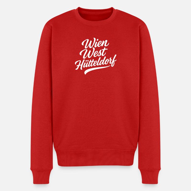 Wien West Hütteldorf - Männer Premium Bio Pullover - Rot