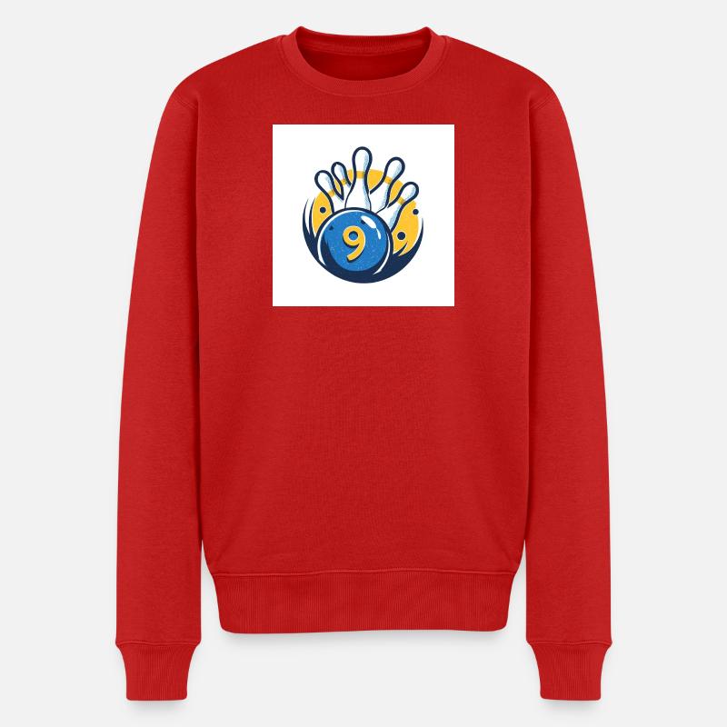 Ninpin Bowling - Männer Premium Bio Pullover - Rot