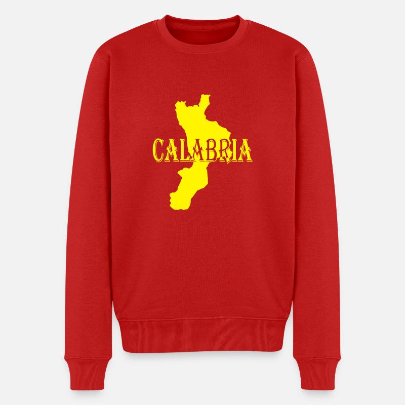 italia_calabria_2_ - Männer Premium Bio Pullover - Rot