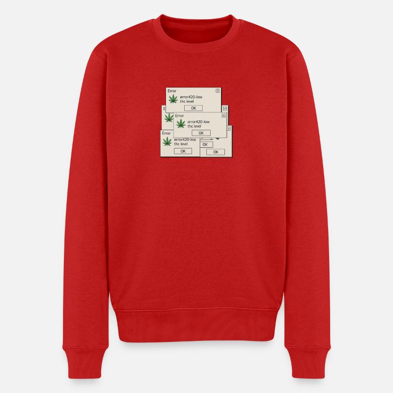THC 420 - Männer Premium Bio Pullover - Rot